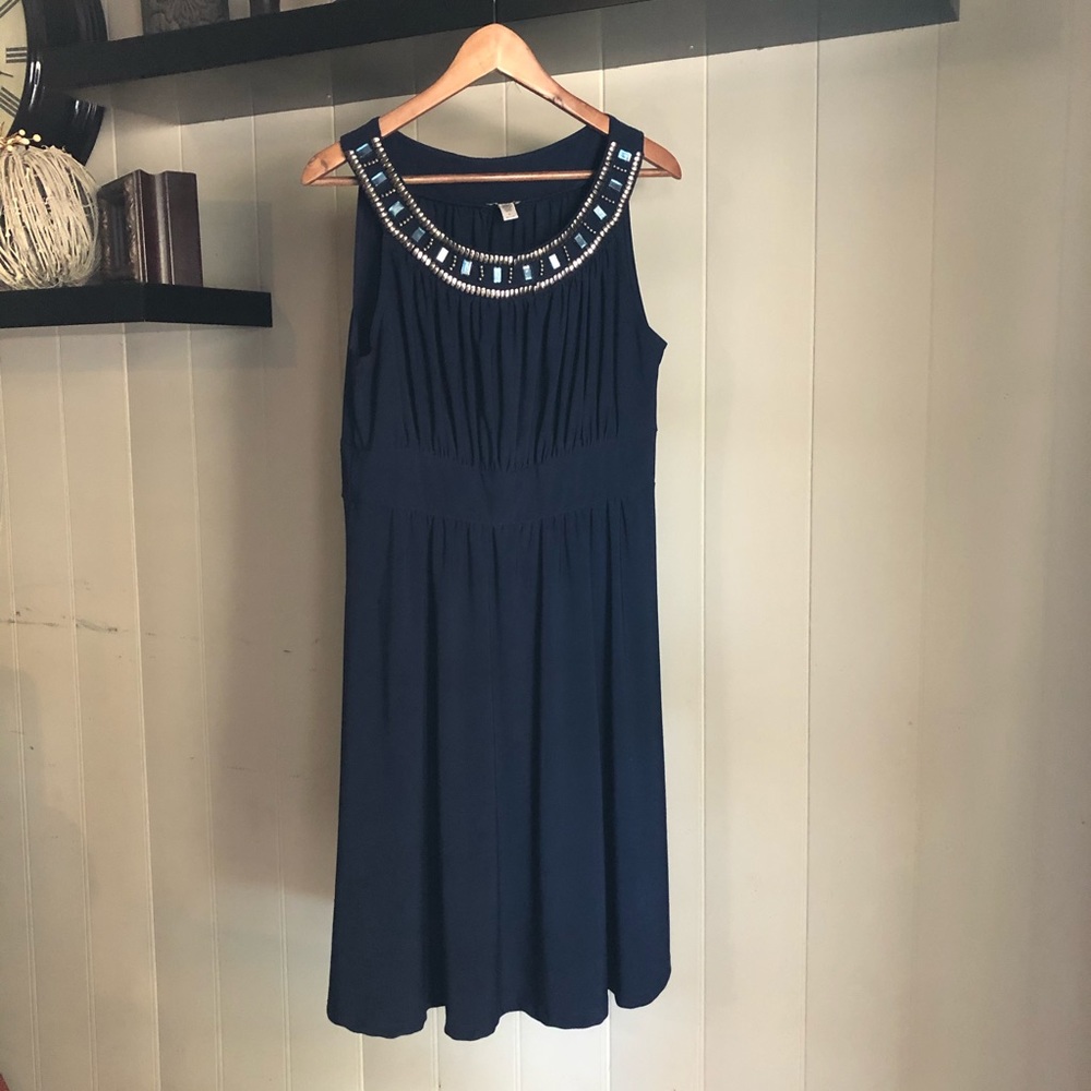 Beaded Neck Dress